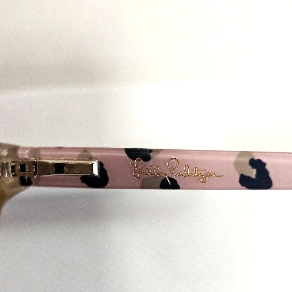 Lilly Pulitzer Navy‎ (NV) & Pink Kimber Women's Plastic Eyeglasses 